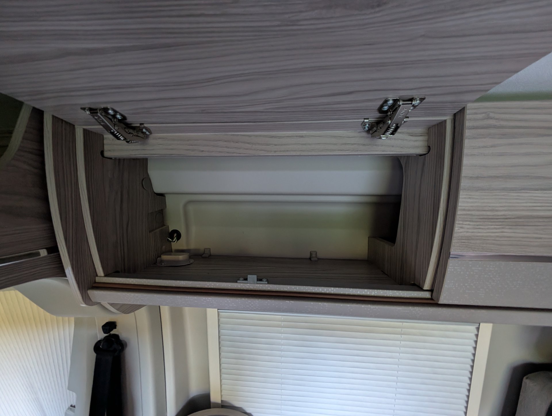 What equipment is already stored in the campervan?
